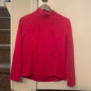 Hot pink fleece turtleneck. In perfect condition, purchased circa early 2000s.